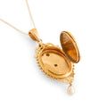 French Victorian Pearl and 18k Gold Locket