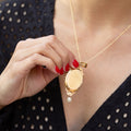 French Victorian Pearl and 18k Gold Locket