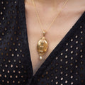 French Victorian Pearl and 18k Gold Locket