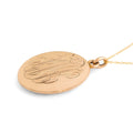 Engraved Floral 10k Gold Locket