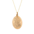 Engraved Floral 10k Gold Locket
