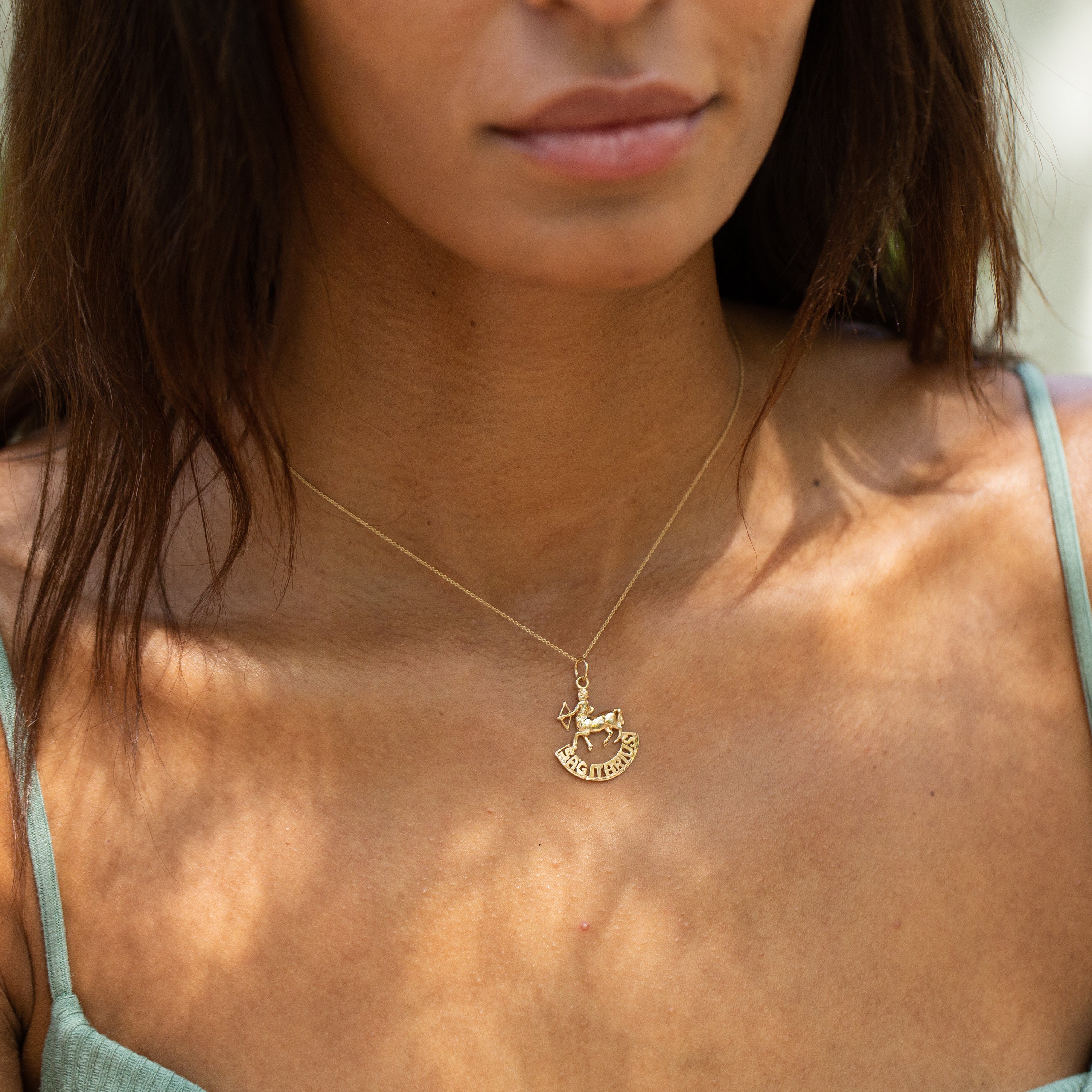Sagittarius Figural 14k Gold Zodiac Charm