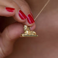 German Sphinx 14k Gold Charm