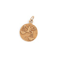 Libra Textured 10k Gold Zodiac Charm