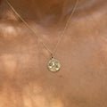 Libra Textured 10k Gold Zodiac Charm