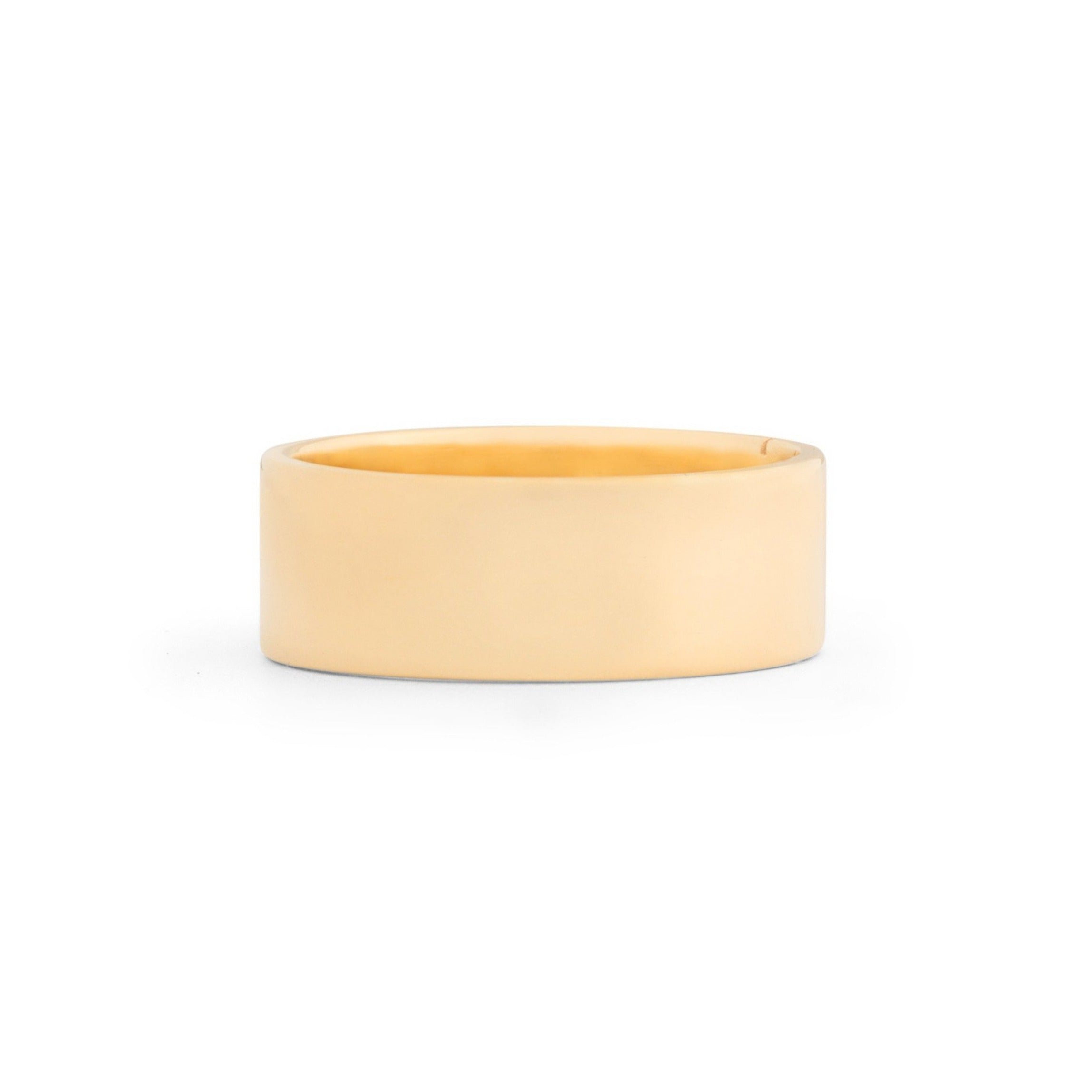 Wide 18k Yellow Gold Band
