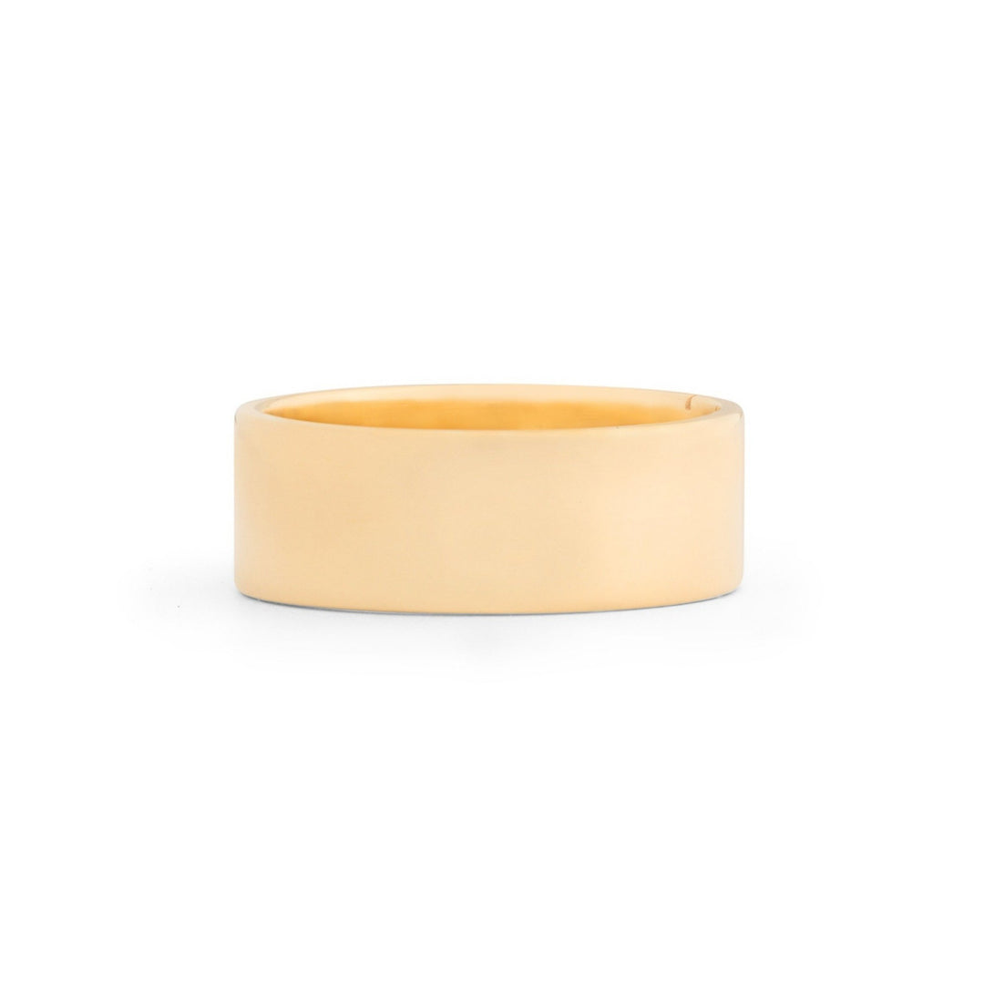Vintage Wide 18k Yellow Gold Band