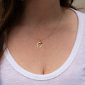 Horseshoe and Clover 18k Gold And Enamel Charm