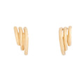 Triple Hoop 14k Gold Earrings