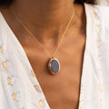 Victorian Onyx, Agate, And 14k Gold Sliding Locket