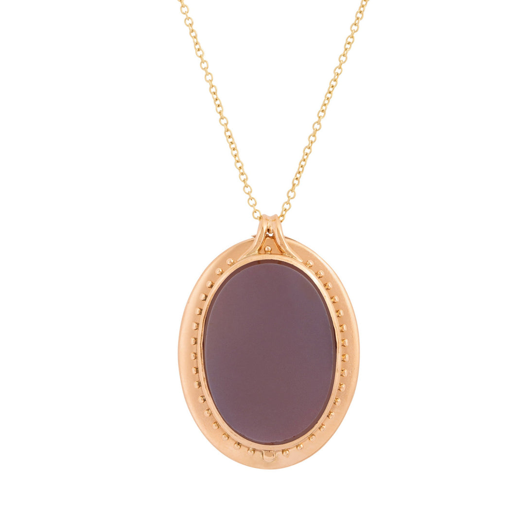 Victorian Onyx, Agate, And 14k Gold Sliding Locket