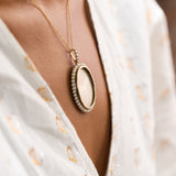 Victorian Seed Pearl and 12k Gold Locket