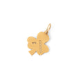 English 9k Gold Clover Charm