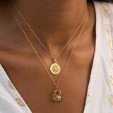 Italian Cancer 18k Gold Zodiac Charm