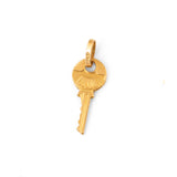 Italian 18k Gold Key Charm