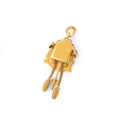 Enamel and 18k Gold Cuckoo Clock Charm