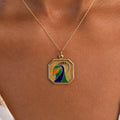 Capricorn Enamel And 18K Gold Zodiac Charm
