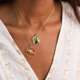 Capricorn Enamel And 18K Gold Zodiac Charm