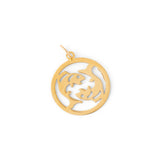 Pisces Double Fish 14K Gold Zodiac Charm
