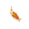 Italian Pisces Fish Enamel And 18K Gold Zodiac Charm