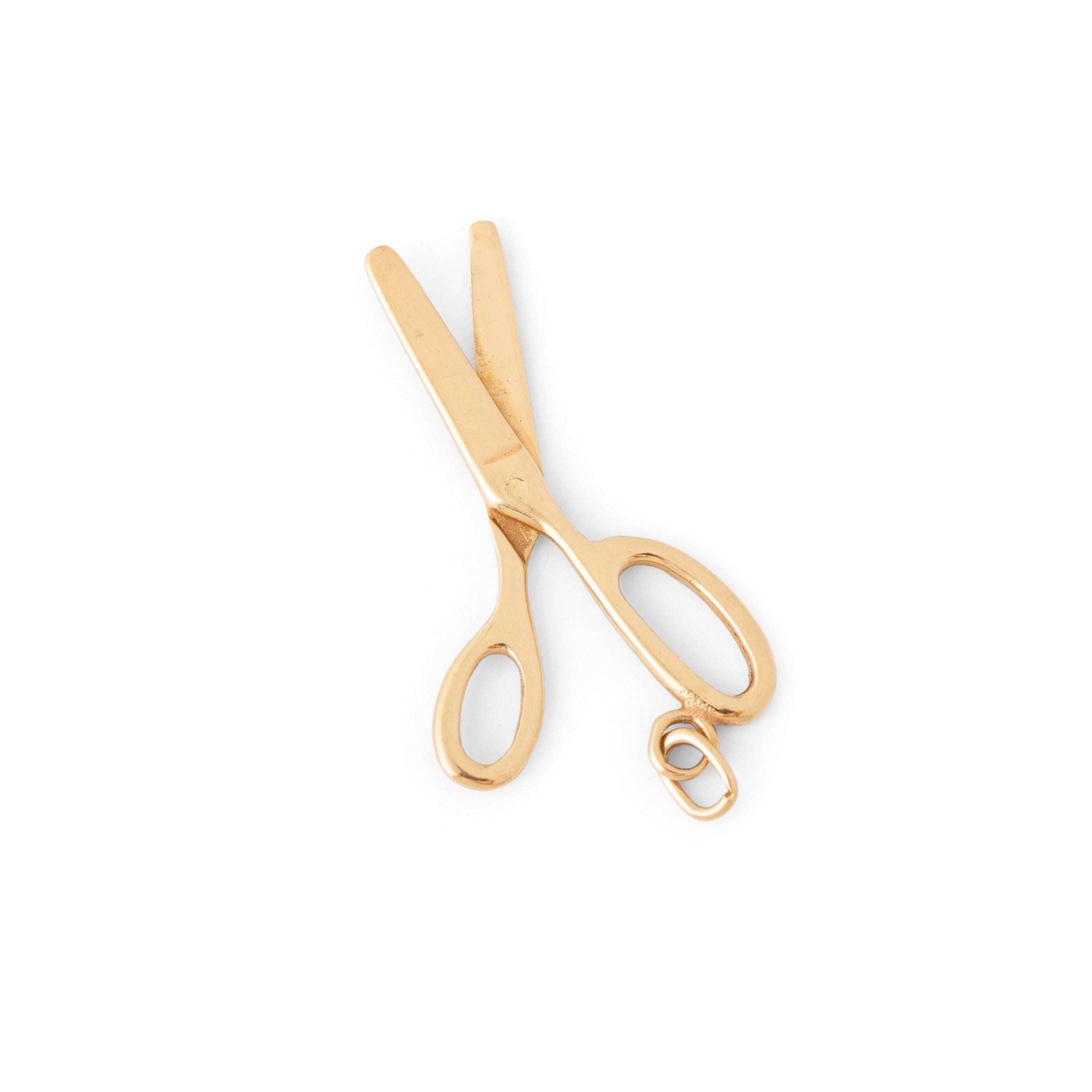 Movable Scissor 14k Gold Charm