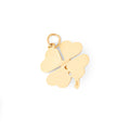 Clover with Pearl 14k Gold Charm