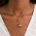 Triple Bell 14k Gold Charm