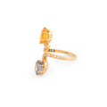 Edwardian Toi Et Moi Sapphire, Diamond, and 18k Gold Ring