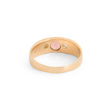 Victorian Pink Tourmaline, Diamond, and 14k Gold Ring