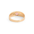 Victorian Pink Tourmaline, Diamond, and 14k Gold Ring