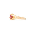 Ruby and 14k Gold Belcher Ring