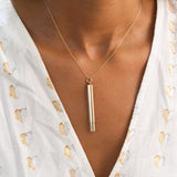 Movable Long Vessel 14k Gold Charm