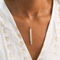 Movable Long Vessel 14k Gold Charm
