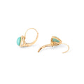 Mexican Turquoise and 14k Gold Drop Earrings
