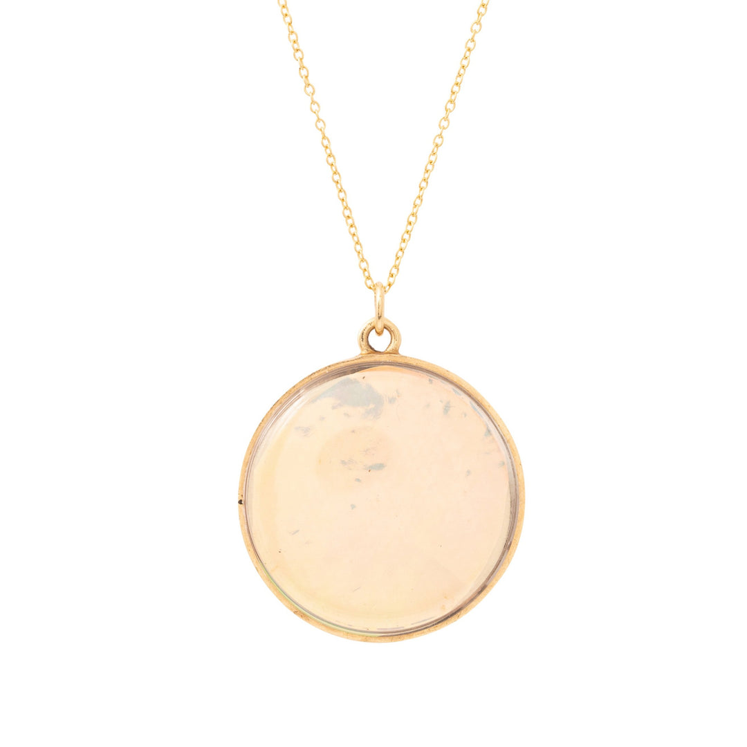 Pearl "Z" and 14k Yellow Gold Locket