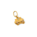 Italian 18k Gold Train Charm