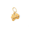 Italian 18k Gold Train Charm