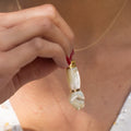 Mother of Pearl and 18k gold Figa Charm