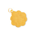 Scalloped Taurus 14k Gold Zodiac Charm