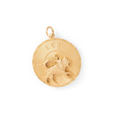 Large 14k Gold Leo Zodiac Charm