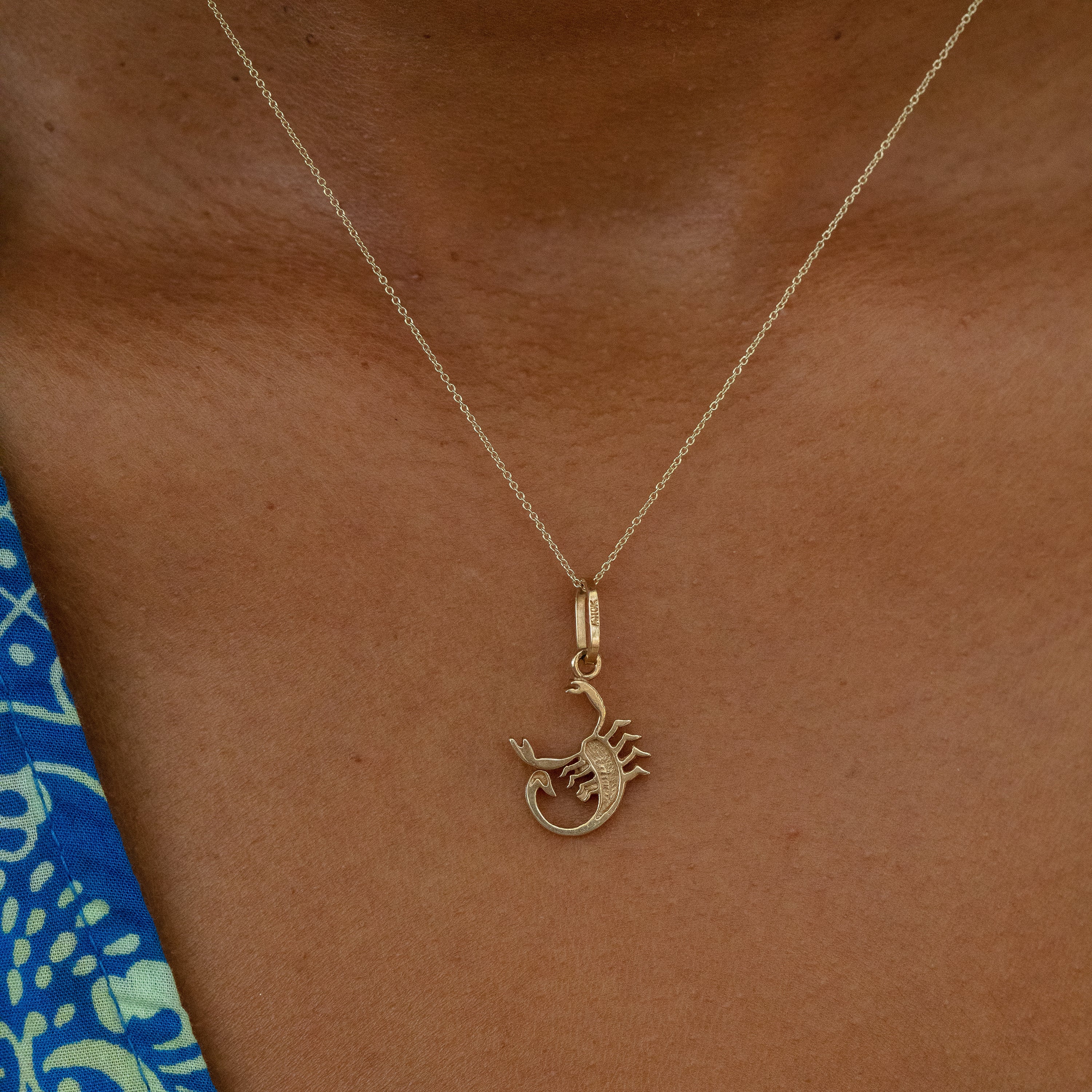 Scorpion 10k Gold Zodiac Charm