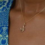 Scorpion 10k Gold Zodiac Charm