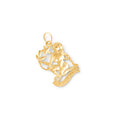 Virgo Goddess 14k Gold Zodiac Charm