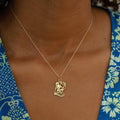 Virgo Goddess 14k Gold Zodiac Charm
