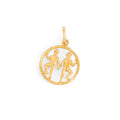 Gemini Twins 9K Gold Zodiac charm