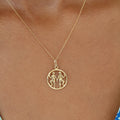 Gemini Twins 9K Gold Zodiac charm