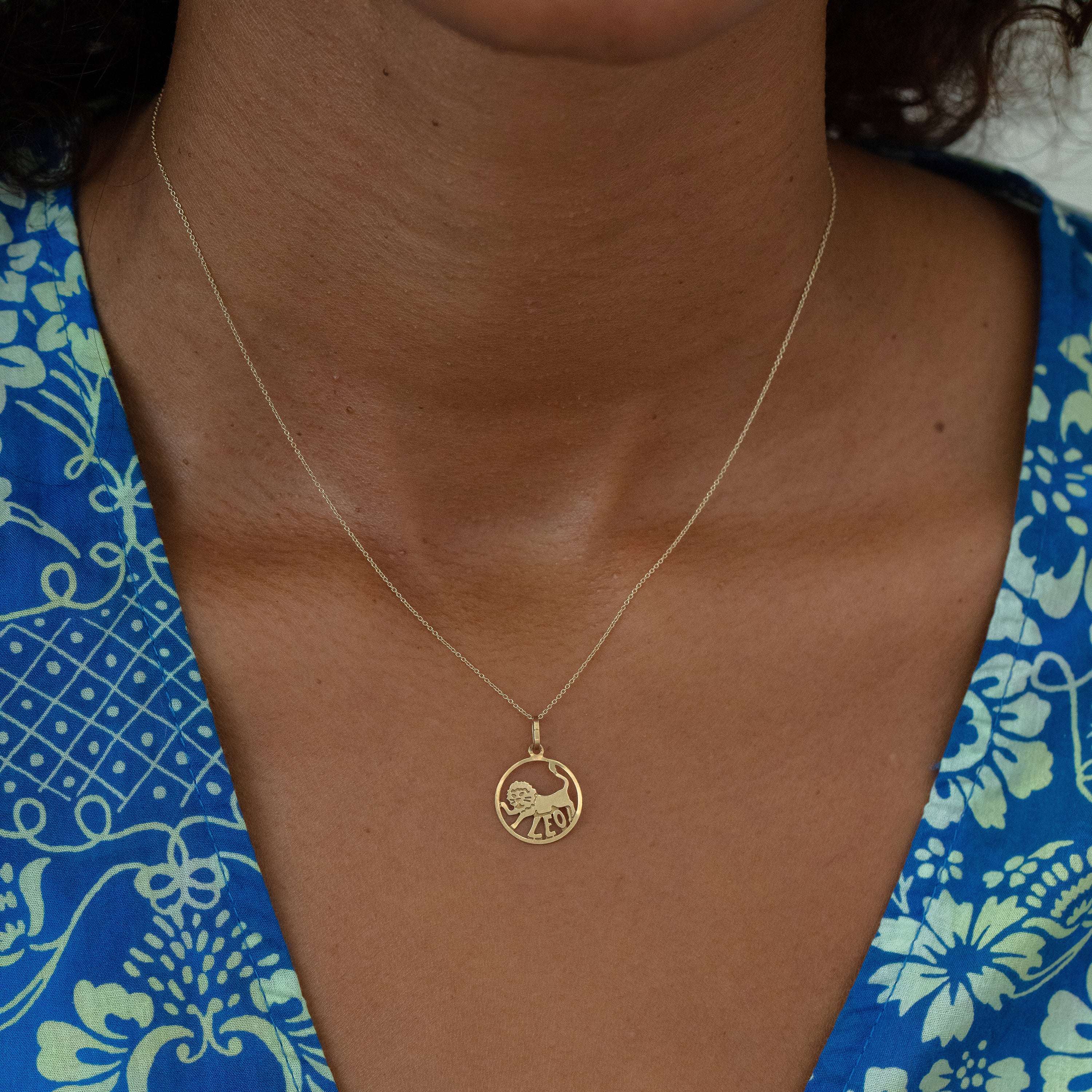 Leo 14K Gold Zodiac Charm