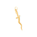 Curved Dagger 18k Gold And Enamel Charm