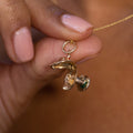 English 9k Gold Movable Mushroom Charm