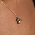 English 9k Gold Movable Mushroom Charm